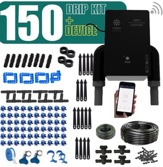 buy irrigator bundle Wifi Remote Timer with 150 Plants Drip Kit