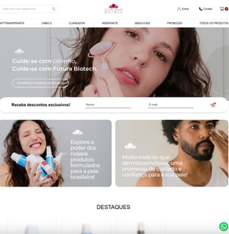 loja virtual comece a sua ecommerce cosmético