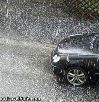 Driving in Hail or Thunderstorms