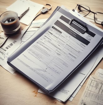 a car driving down a street next to a tall building