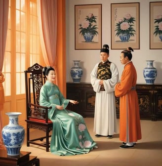 Hiến Từ Thái Hậu An Ủi Trần Nguyên Trác