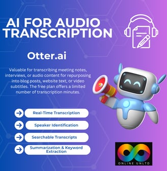 AI for Audio Transcription Otter AI