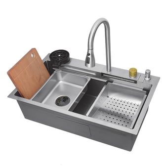 Handmade kitchen sink 75x45cm