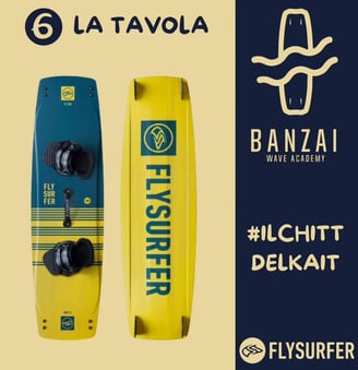 tavola da kitesurf in entrambe le facciate e completa di tutto pinnette pad e maniglia