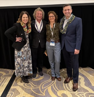 ASDC President Jane Kleeb, Steve, Int'l Chair Martha McDevitt-Pugh, DNC Chair Ken Martin