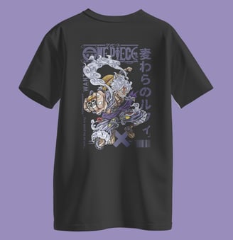 a t - shirt with a picture of a luffy from one piece