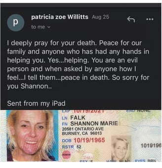Patricia Zoe Willitts as the Trustee for Max and Zoe Falk is deadly