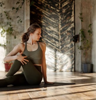 Woman Stretching