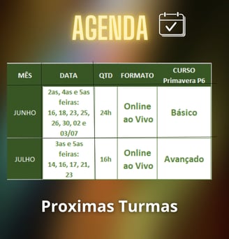 Agenda Junho e julho