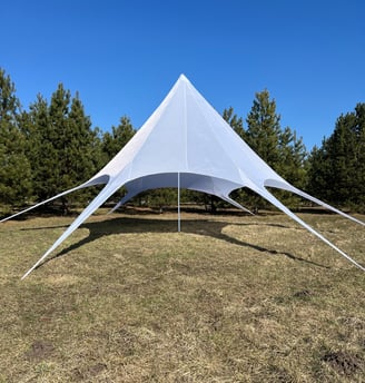 Nuoma Pavėsinės, šešiakampis paviljonas, žvaigždės formos, 14 m
