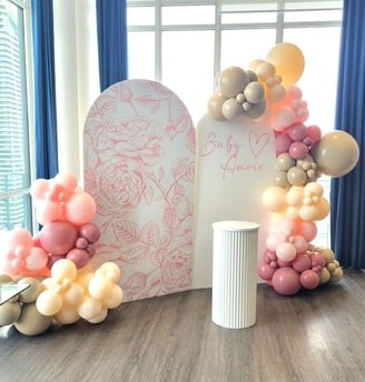 Baby Amore Balloon backdrop