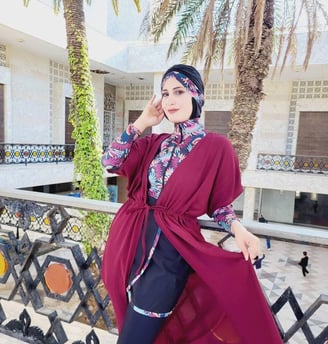 Maillot de Bain Femme Burkini 3 pièces Tunisie été 2025