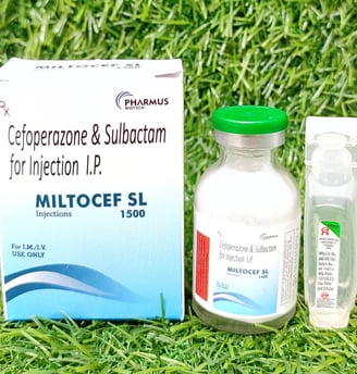 Cefoperazone & Sulbactam for Injection I.P. (MILTOCEF SL 1500)