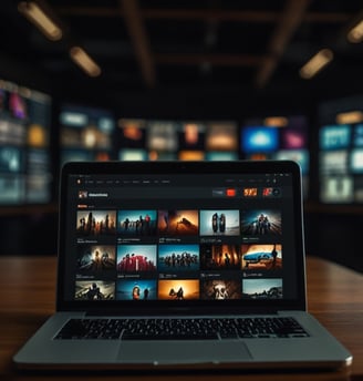 a laptop computer screen with multiple images of multiple screens