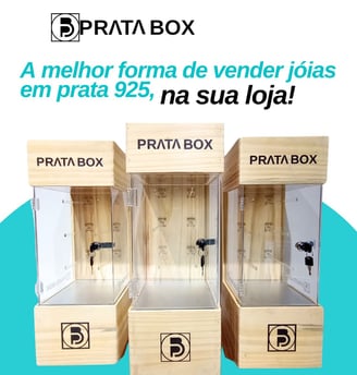 Atacado de joias em prata 925 e expositores exclusivos Prata Box.