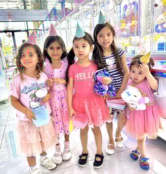 Girls at a party at Claw Store
