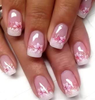  fake nails, a nail file and 24 jelly glues, the fake nails are divided into 12 different sizes,