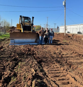 Dozer on the job site