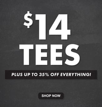 14 dollar tees at The Design Technician, Plus 35% off everything else