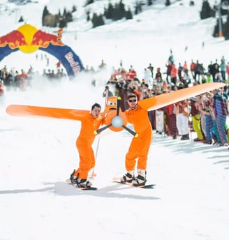 Winter sports at Harbin Ice festival, featured on MyTripJunction.com travel blog.