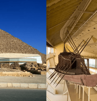 Solar boat museum in Giza, featured on MyTripJunction.com travel blog.