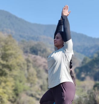 Vrikshasana among the Mountains!