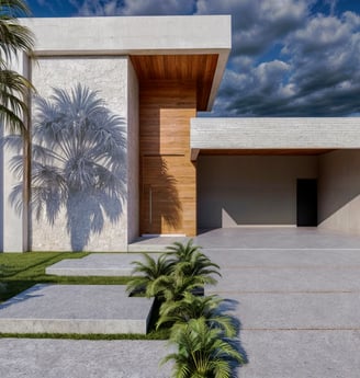 Projeto residencial moderno em Itu - Aborin Arquitetura