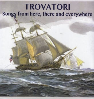 The cover of Trovatori's first studio album, Songs from Here, There and Everywhere