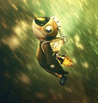 Steampunk rocketboy