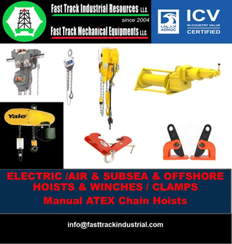 YALE MANUAL CHAIN HOISTS IN DUBAI, UAE YALE ATEX HOISTS IN UNITED ARAB EMIRATES