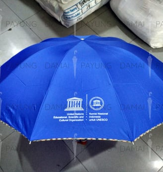 Payung promosi polos lipat super jumbo premium Rosida UNESCO 1
