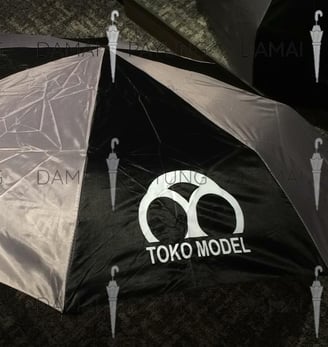 Payung promosi polos lipat toko model