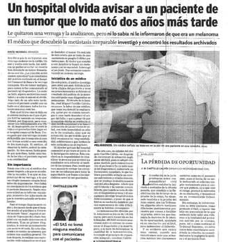 retraso diagnóstico de cáncer negligencia médica