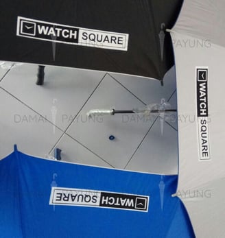 Payung promosi polos golf watch square all color