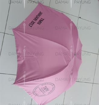 Payung promosi lipat polos silver TAPM