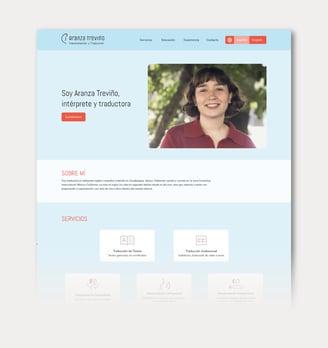 Proyecto: Sitio Web Aranza Treviño