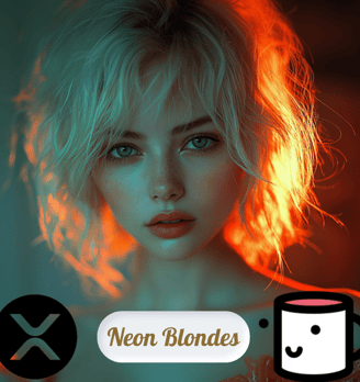 Neon Blondes 🌟💛 Step into a vibrant world where neon lights shine brightly and captivating blondes