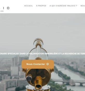 page accueil valesio une image du site