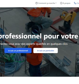 page accueil etancheConnect une image du site