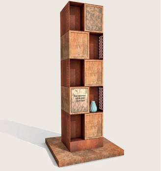 Urnenstele Modell Corten