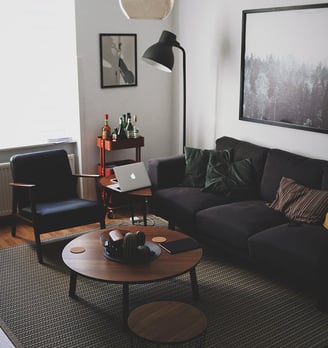 Bright living room with modern inventory