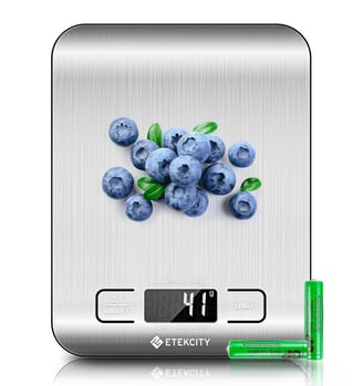Food Kitchen Scale, Digital Grams and Ounces for Weight Loss, Baking, Cooking, Keto and Meal Prep,