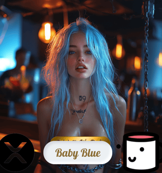 Step into a world of edgy allure with this one-of-a-kind NFT collection featuring stunning blue-hair