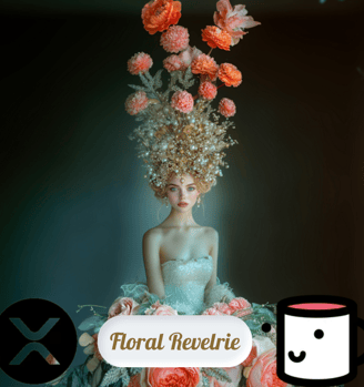 Welcome to Floral Reverie: Blooming Ethereals, an enchanting series of 1/1 NFTs on the XRP Ledger, w