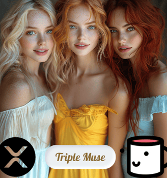 A captivating NFT collection featuring three stunning women—one blonde, one with strawberry red hair