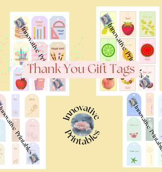 printable thank you gift tags