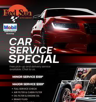 car service special deal promotion flyer