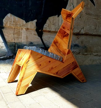 RECYCLE FURNITURE LOUNGE OUTDOOR CHAIR BY EGLE ALEJEVAITE