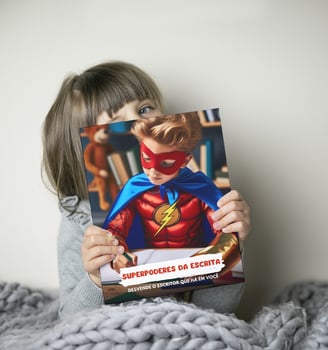 Manual de escrita infantil da VC.autor Assessoria Editorial - Superpoderes da escrita
