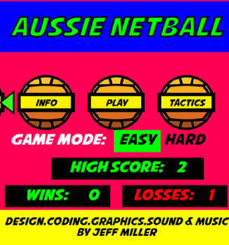 Play netball game on ipad